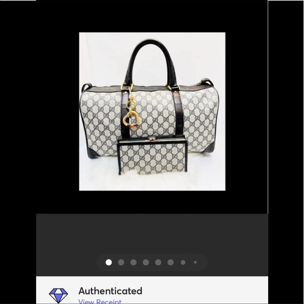 Gucci vintage Boston leather bag